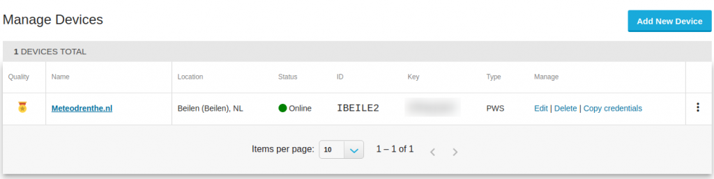 Uploading To The Weather Underground API Meteodrenthe